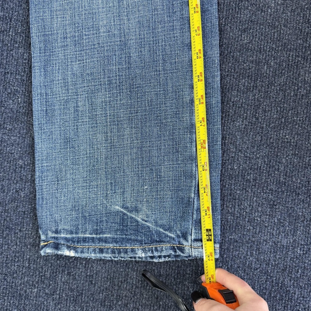 American Eagle Jeans Womens 26x28 Medium Wash Blue Denim Relaxed Straight Casual - Picture 8 of 13